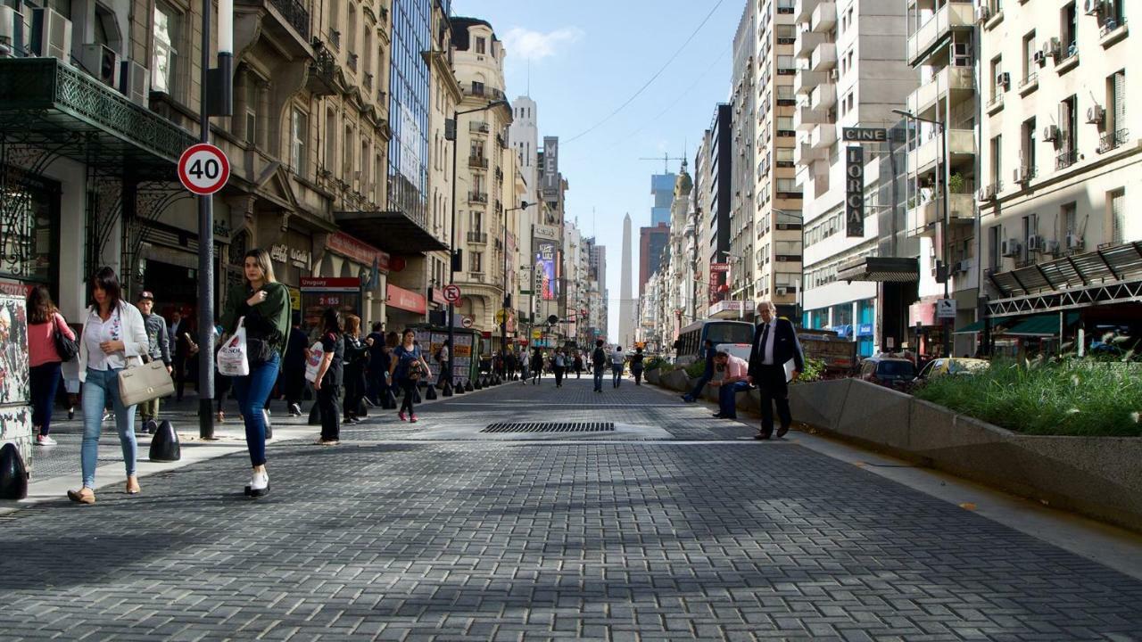 Estilo Y Comodidad En Av Corrientes, Departamento Con Estacionamiento Para Autos Buenos Aires Buitenkant foto